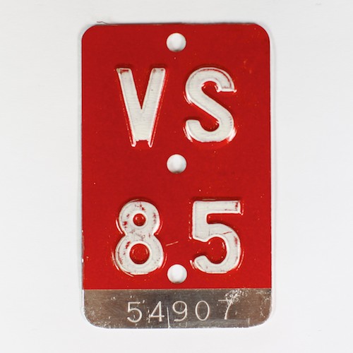 Fahrradkennzeichen VS 1985