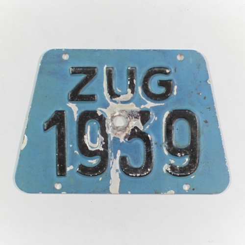 Fahrradkennzeichen ZG 1939