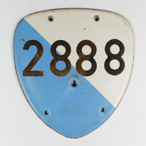 Fahrradkennzeichen ZH 1918 K