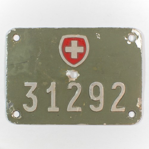 Fahrradkennzeichen + Army 1962 Registration No B