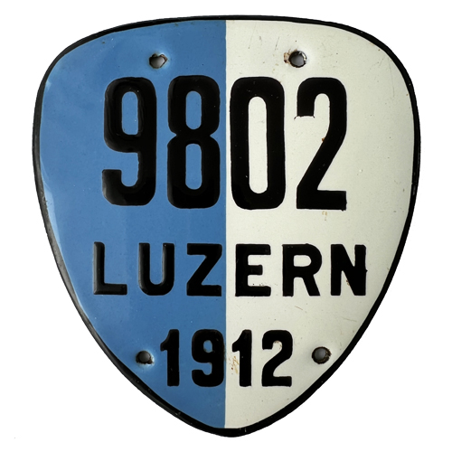 Fahrradkennzeichen LU 1912