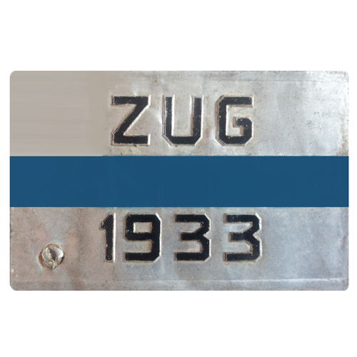 Fahrradkennzeichen ZG 1933