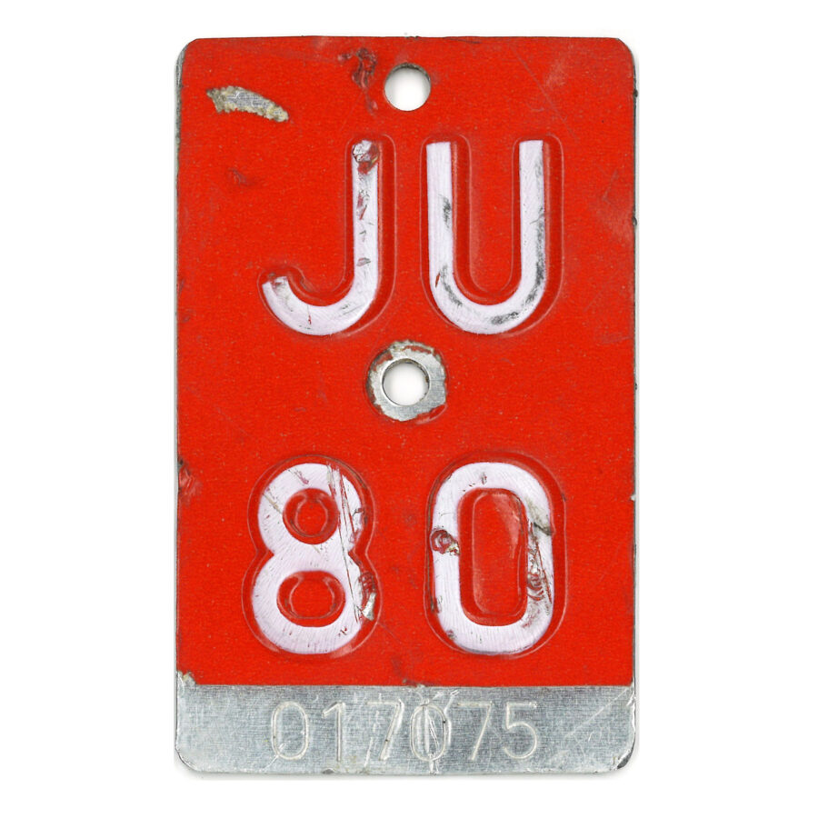 JU 1980 weisse Schrift